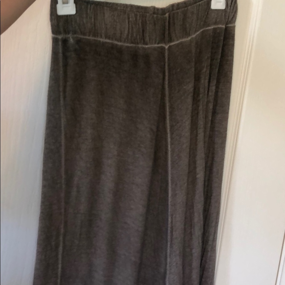Brandy Melville Grey Maxi High-Waisted Skirt